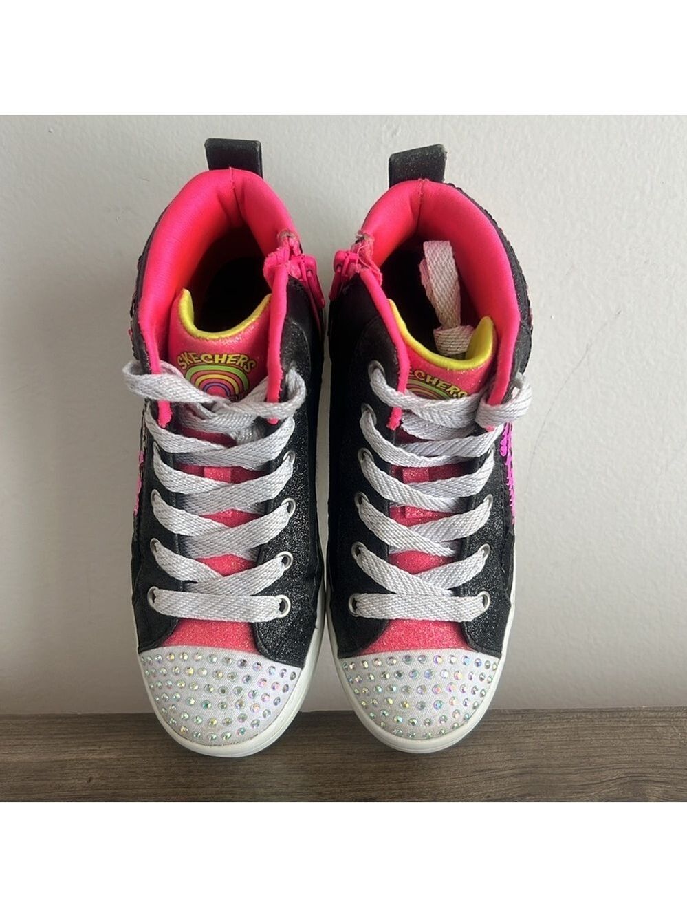 Skechers Flip Kicks High Top Youth Size 2 #874 - Picture 7 of 8